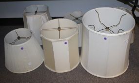 Six Assorted Lamp Shades