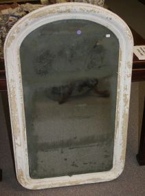 Early Dome Top Mirror painted white