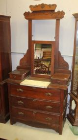 Victorian Dresser Dresser with small marble inset, 38