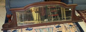 Odd Beveled Glass Back Piece to Victorian Sideboard 67