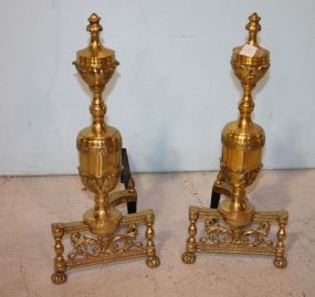 Pair of Brass Andirons 8