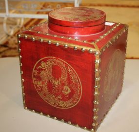 Contemporary Red Lacquer Tea Box 9