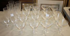 24 Various Size Glasses glasses