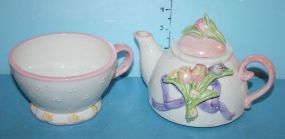 Bella Casa Ceramic Cup and Teapot 5
