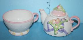Bella Casa Ceramic Cup and Teapot 5