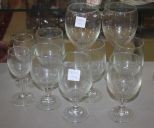 Ten Various Size Glasses Ten Various Size Glasses