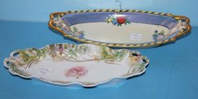 Hand Painted Bavarian Tray, Noritake Lusterware Tray Bavarian Tray: 11