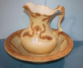 Ceramic Bowl And Pitcher Set 16