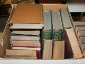 Box Lot of Old Books Old books including 3 volumes 