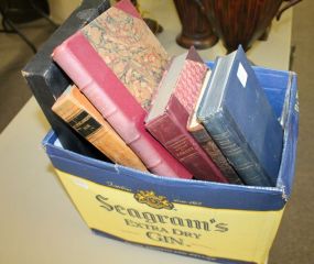 Box Lot of Antique Books Approx. 16