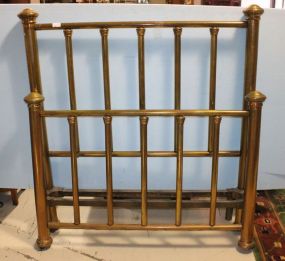 Antique Brass Bed Standard double size brass cannonball bed, 60