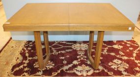 Vintage Dining Table Danish style blonde wood dining table. 61