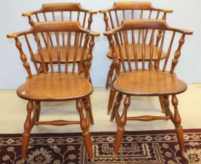 Vintage Maple Captains Chairs Set of four vintage maple captains chairs. 22