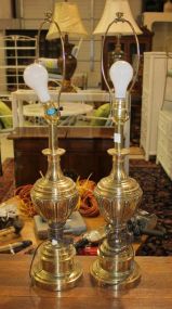 Pair of Brass Lamps 32