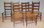 Six Ladder Back Chairs Six Ladder Back Chairs