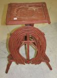 Antique Painted Twig Stand 14