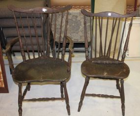 Two Vintage Windsor Chairs Two Vintage Windsor Chairs