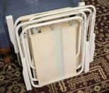 Three Vintage Folding Chairs Three Vintage Folding Chairs