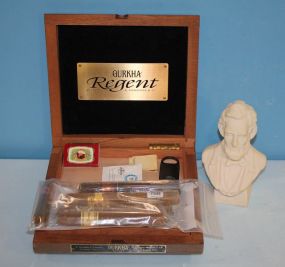 Havana Smoke Shoppe Cigars, Cigar Box and Bust of Lincoln Havana Smoke Shoppe Cigars, Cigar Box and Bust of Lincoln