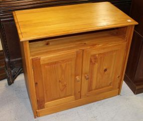 Contemporary Pine Cabinet with Two Doors 35