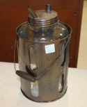 Reproduction Glass Jar w/Spout in Metal Reproduction Glass Jar w/Spout in Metal