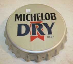 Plastic Michelob Dry Beer Sign Plastic Michelob Dry Beer Sign