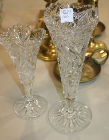 Two Cut Glass Vases 8