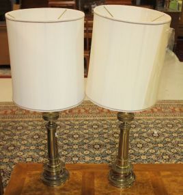 Pair of Brass Lamps 38