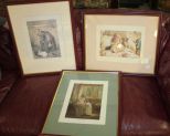 Three Prints of Children Saying the blessing, 