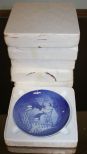 Six Royal Copenhagen Porcelain Plates Plates