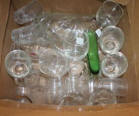 Several Sets of Glasses 30 Glasses, Vase, Pitcher