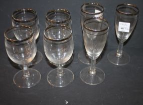 Set of Seven Glasses 4 and 3 sizes