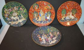 Four Limited Edition Plates Four Limited Edition Limoges Unicorn Plates 9