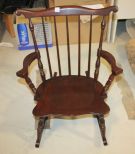 Vintage Mahogany Childs Rocker 16