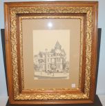 Limited Edition Old House Print Limited Edition Print of Old house by Douglas Fulkes 2/250 in Old frame. 24