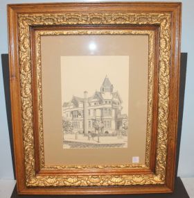 Limited Edition Old House Print Limited Edition Print of Old house by Douglas Fulkes 2/250 in Old frame. 24