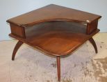 Two tier 1960s side table (matches lot 220) 31