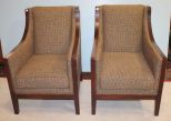 Pair Contemporary club chairs 26