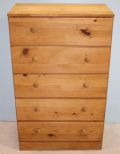 5 Drawer Pine Chest 26