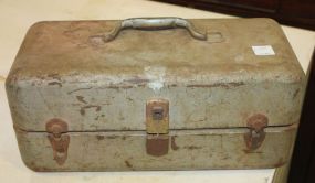 Metal Vintage Tool or Tackle Box Metal Vintage Tool or Tackle Box