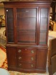 1960's Mahogany China Cabinet 42