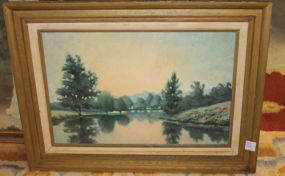 Oil Painting of Landscape signed Martha Brook 23