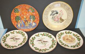 Collectible Porcelain Plates Three Royal Grafton twelve days of Christmas 8