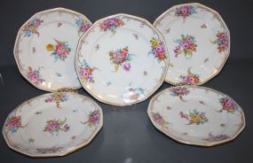 Set of Five Dresden Chargers Set of Five Dresden Saxony Hand painted chargers, 11