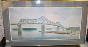 Artist Proof of Guntersville Bridge This print is artist proof of his fames 