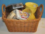 Basket, Flower Pots, and Mugs Mugs, pots, basket