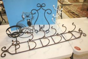 Iron Rack, Iron Cat Pot Holder, Three Other Iron Holders Iron Rack 41