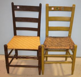 Two Rush Seat Chairs 33