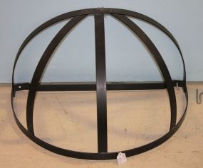 Wrought Iron Half Round Wall Basket 20