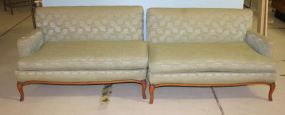2 Pc. Upholstered Sectional Sofa upholstery has stains